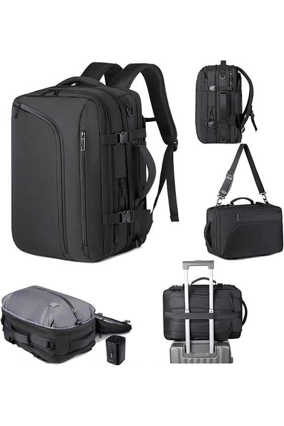 Vacuum Compression Backpack Expandable 36L-55L Travel Bag