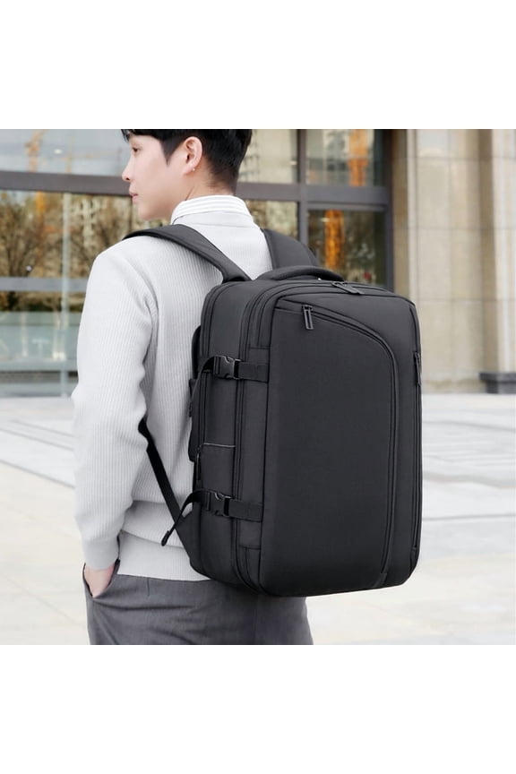 Vacuum Compression Backpack Simple Large Capacity,Black Ribbon Vacuum Pump