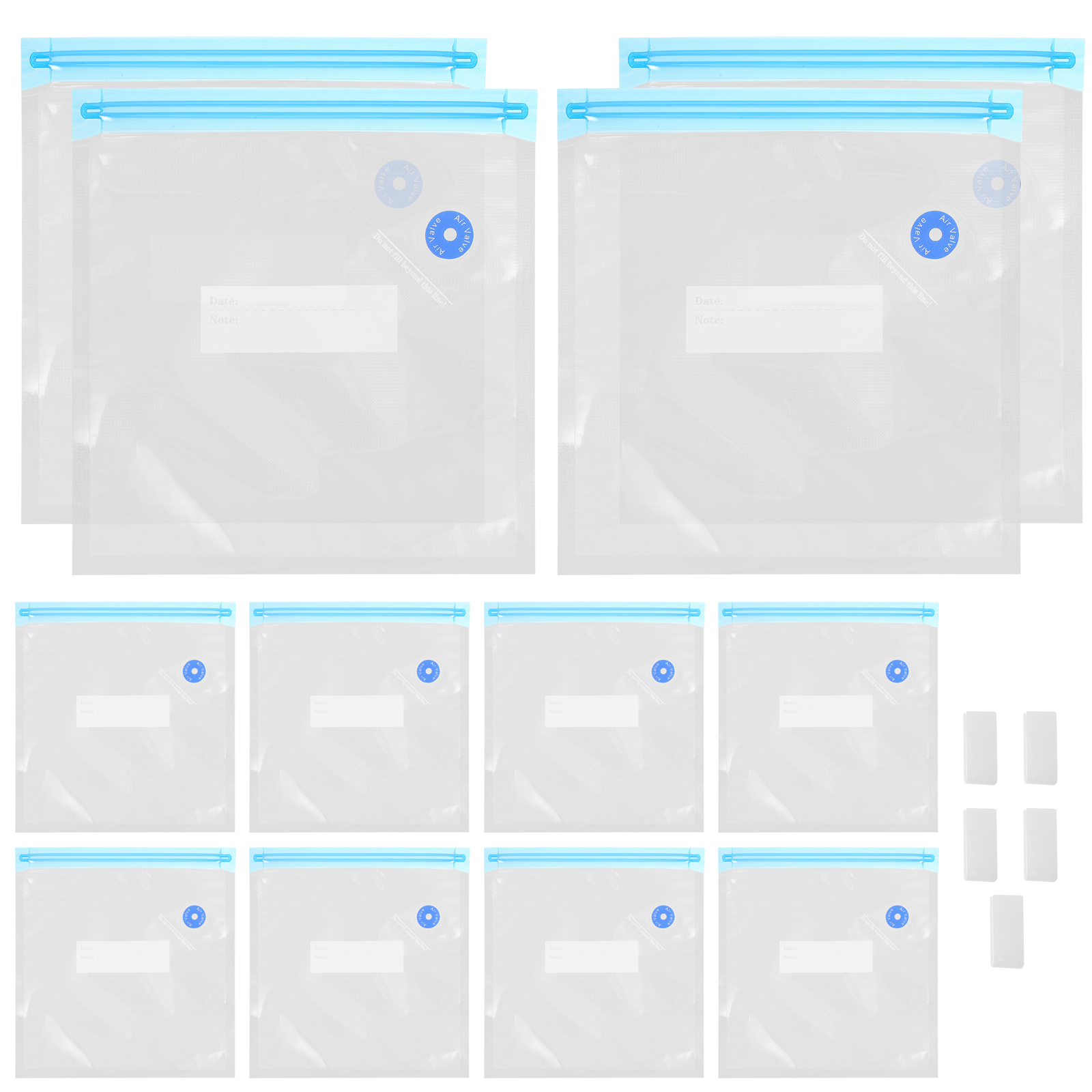 Vacuum Compression Bag Food Sealing Storage Fresh Keeping Bags Zipper