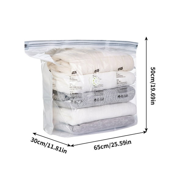 Vacuum Compression Storage Bag for Clothes | No Pump Needed Roll-Up Design | Space-Saving Quilt & Blanket Organizer | Durable Airtight Material | Reusable | 1 Pack | Travel & Closet Solution