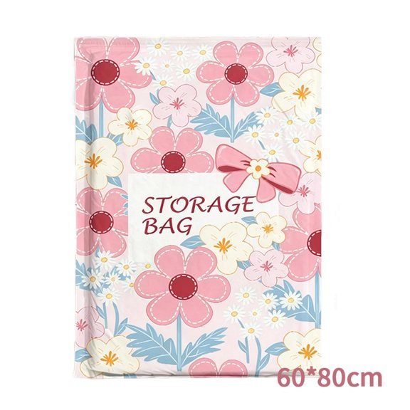 Vacuum Compression Storage Bag, Large, 23.62 x 31.5 in, space-saving profile, accessible storage, for closet, bathroom, kitchen