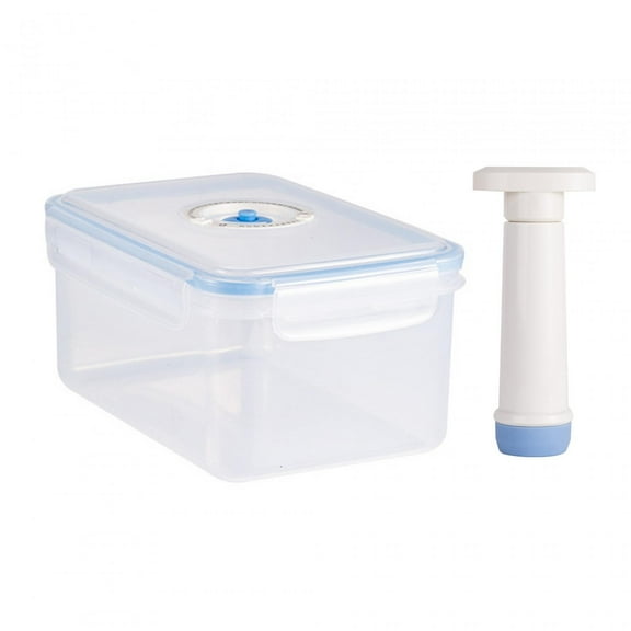 Vacuum Container Vacuum Seal Container, Frige Oven Multipurpose Stackable Portable with Pump, Food Storage Container for Dry Foods Rice Fruits 2.2L