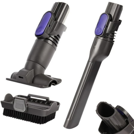 Vacuum Crevice Tool Brush Replacement Parts Compatible with Shark Pet Cordless Stick IX141 IZ462H IZ483H IZ363HT IZ361H IZ163H IZ362H Removable two-in-one Tool Brush Attachments for D-Shaped Vacuum