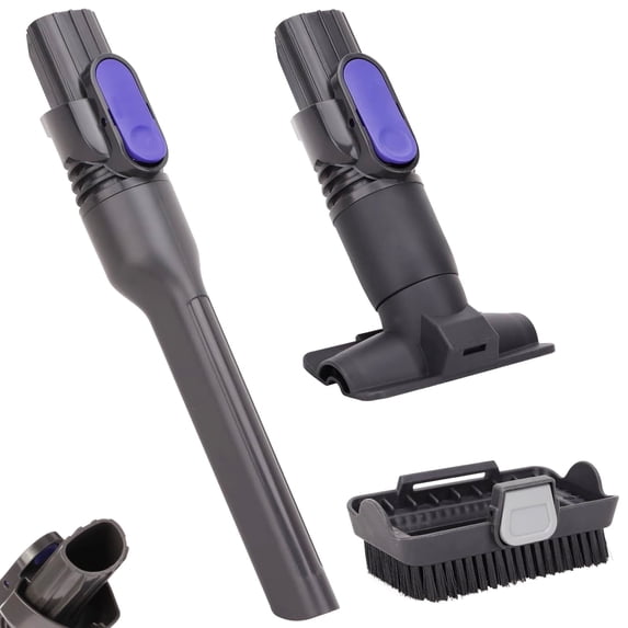 Vacuum Crevice Tool Brush Replacement Parts Compatible with Shark Pet Cordless Stick IX141 IZ462H IZ483H IZ363HT IZ361H IZ163H IZ362H Removable two-in-one Tool Brush Attachments for D-Shaped Vacuum