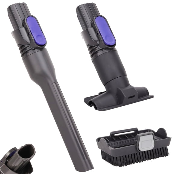 Vacuum Crevice Tool Brush Replacement Parts Compatible with Shark Pet Cordless Stick IX141 IZ462H IZ483H IZ363HT IZ361H IZ163H IZ362H Removable two-in-one Tool Brush Attachments for D-Shaped Vacuum