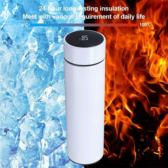 Vacuum Cup with Smart Temperature Display,Tactile Sensation Display Temperature 304 Stainless Steel Insulation Cup