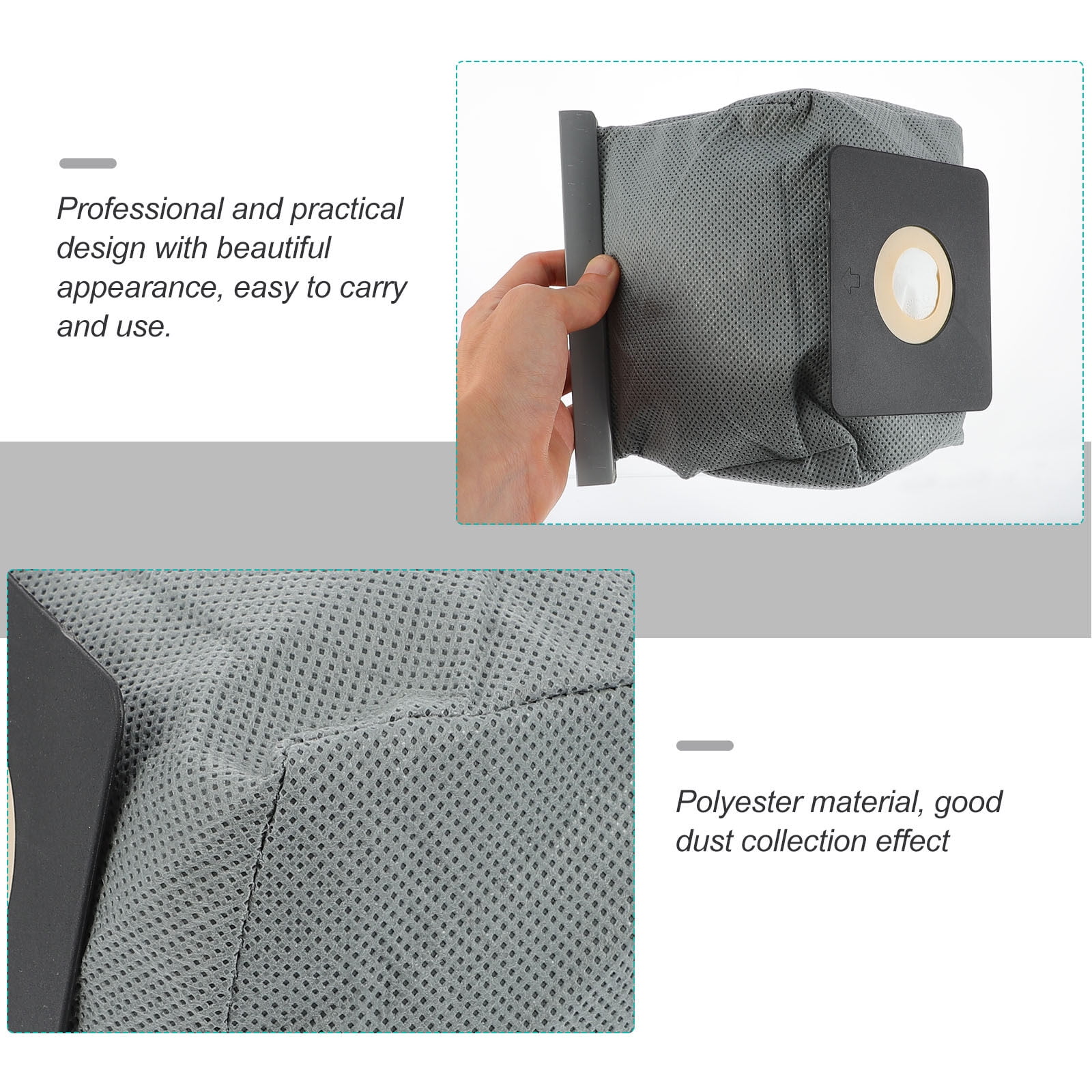 Vacuum Dust Bag 6pcs Polyester Vacuum Cleaner Dust Bag Vacuum Cleaner Garbage Bag Filter Bag