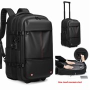 Vacuum Expandable Trolley Backpack Large Capacity Scalable Business Trip,21 Inches