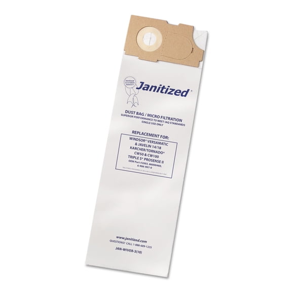Vacuum Filter Bags Designed To Fit Windsor Versamatic 100/Ct | 1 Carton of: 100