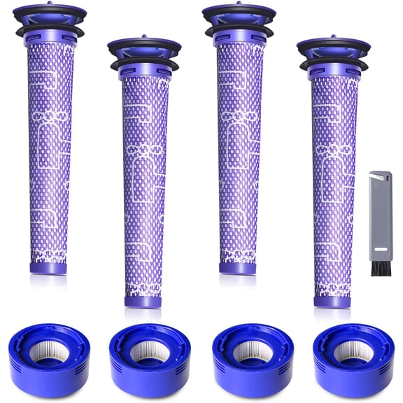 Vacuum Filter Replacement Kit for Dy*son V7, V8 Animal, V8 Absolute & SV10 Cordless Vacuum Cleaners, Replaces Part # 965661-01 & 967478-01
