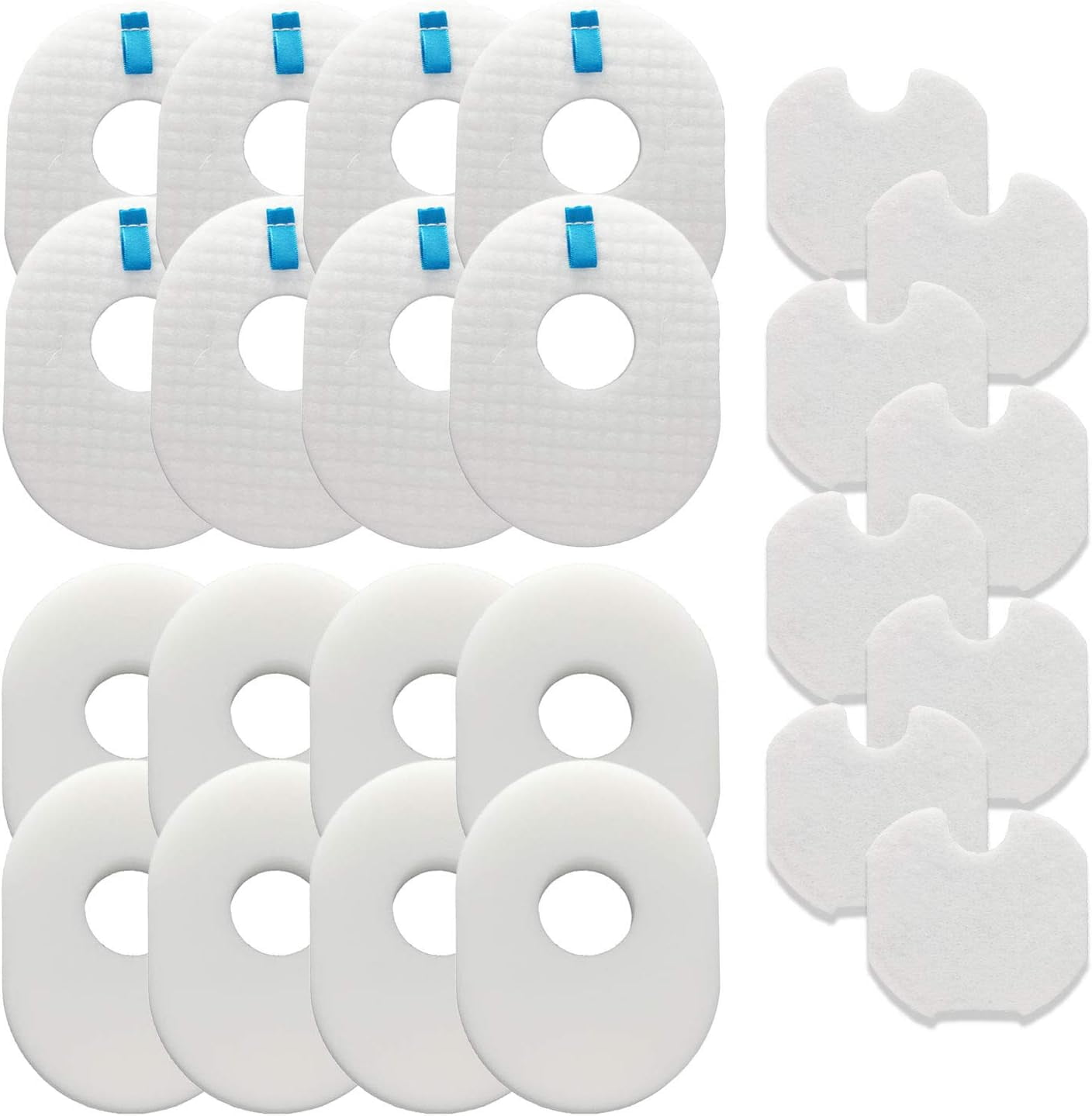 Set di 4 filtri per spa tipo S1, filtri in schiuma per spa, filtri in