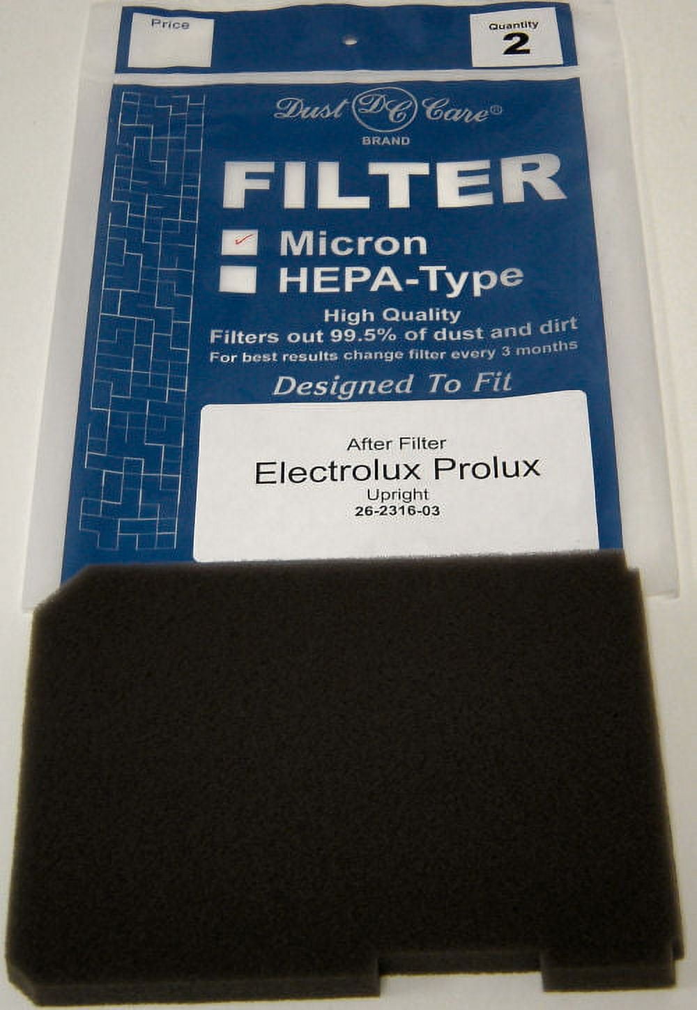 Vacuum Filters for Electrolux® Genesis by Dust Care®