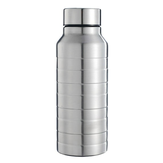 Vacuum Flask Outdoor Thermal Cup - 1 Pc Rolled Thread Stainless Steel Travel Mug with Twist Top Large Capacity Portable Water Bottle Coffee Sports Water Bottle Mug, 650ml