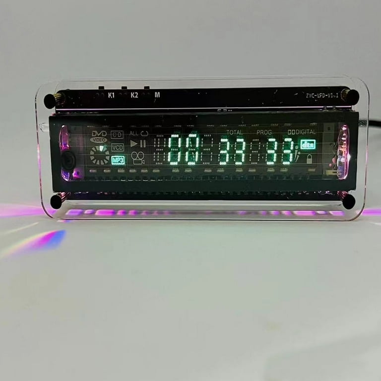 Vacuum Fluorescent Display Clock,VFD Clock,Geek Electronic DIY