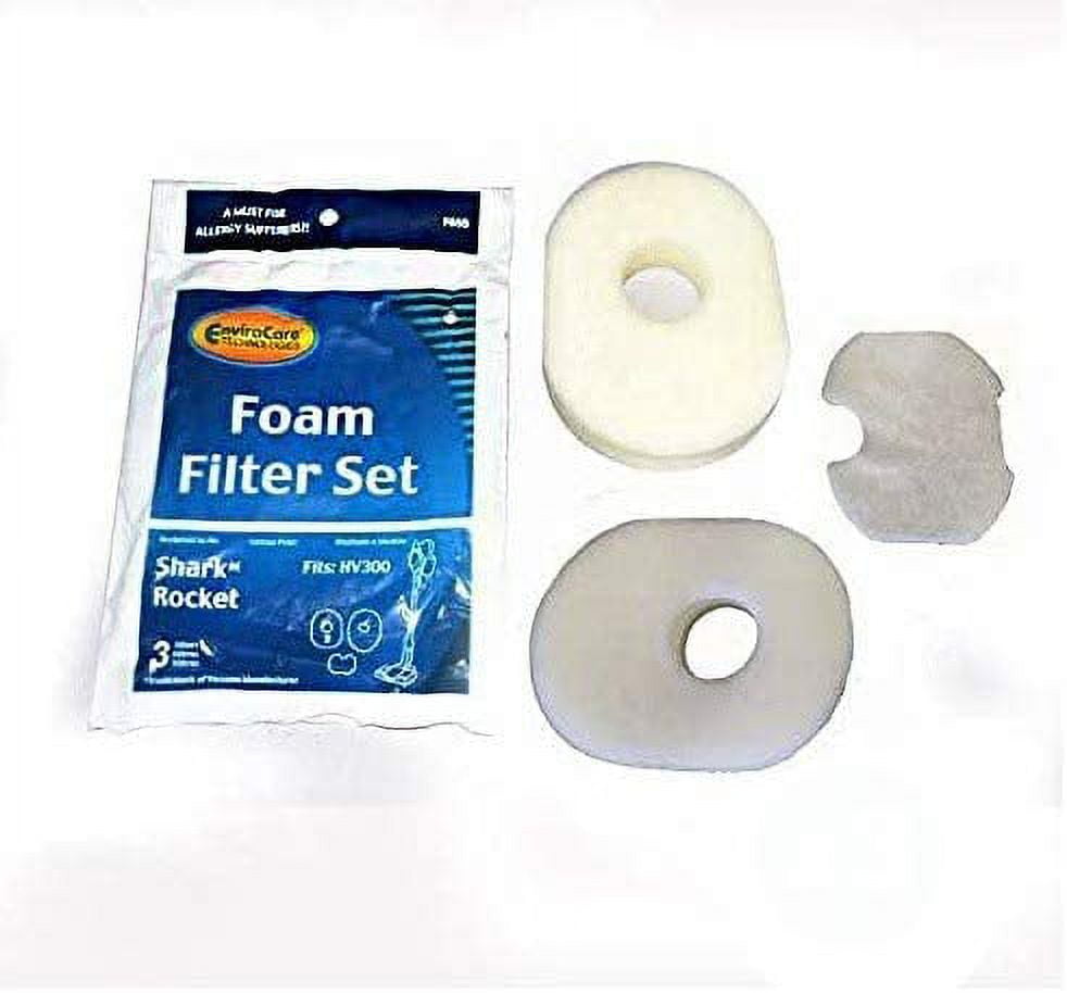 Vacuum Foam Filter Set For Shark Fits HV300, HV301, HV302 HV305, HV310
