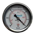 Vacuum Gauge, 0 to 30"WC / 0 to 2inHg, 2.5 Inch Stainless Steel Case