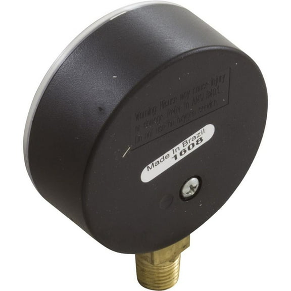 Vacuum Gauge, 1/4"mpt, 0-30 in.Hg, Bottom Mount, Generic