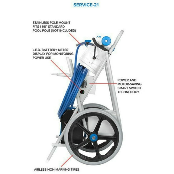 Hammerhead 21in Commercial Pool Vacuum with Vehicle Mount SERVICE 21