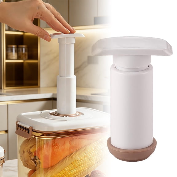 Vacuum Handheld Manual Food Sealer Portable ABS Vacuum Pump for Camping Picnic Meat Fruit Snack Freshness Preservation