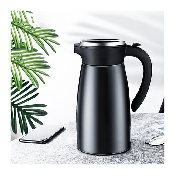 1.5L Coffee Carafe Stainless Steel Thermal Insulation Pot Water Pitcher Double Walled Vacuum Flask Heat Retention Insulated Hot Water Pot,Coffee Pitcher,Vacuum Flask