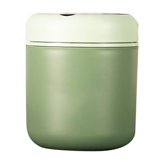 Vacuum Insulated Lunch Box Thermal Food Jar Container Foldable Spoon Stainless Lunch Container for Hot Soup,Thermo Food Jar Cup Thermal Bowl for Hot Cold Food Adult Picnic(Green,3.93x4.64")