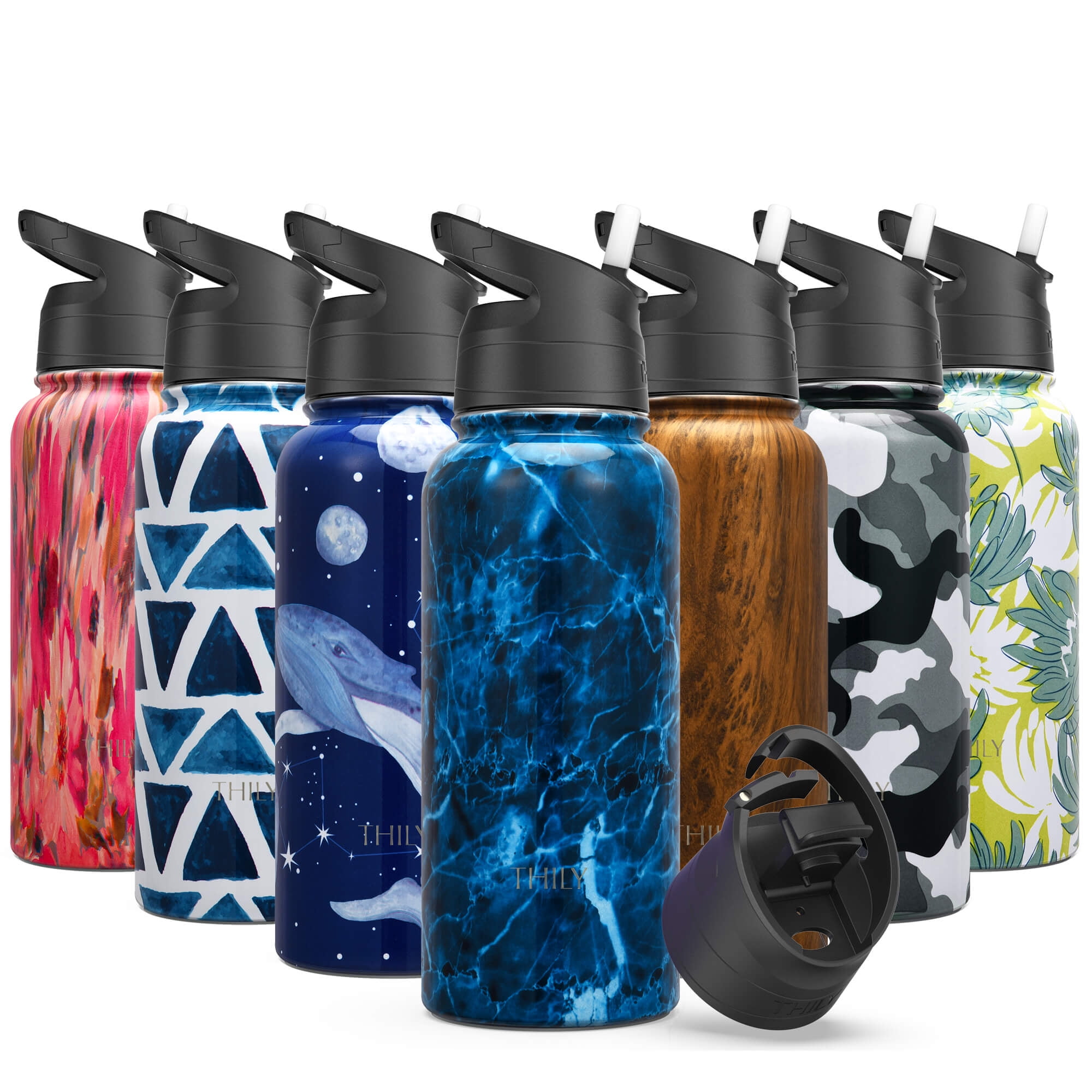 Wholesale High Quality 350ml 500ml 750ml 1000ml 1100ml Fitness Thermos  Vacuum Insulated Stainless Steel Water Bottle with Direct Drinking Straw  Big Mouth - China Beer Cup and Thermo price