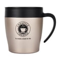 thumbnail image 1 of Vacuum Insulated Stainless Steel Coffee Mug with Stirring Spoon and Push Lid Metallic Travel Water Cup for Office Commuting Home Use 11.2 oz / 330 ml, 1 of 1