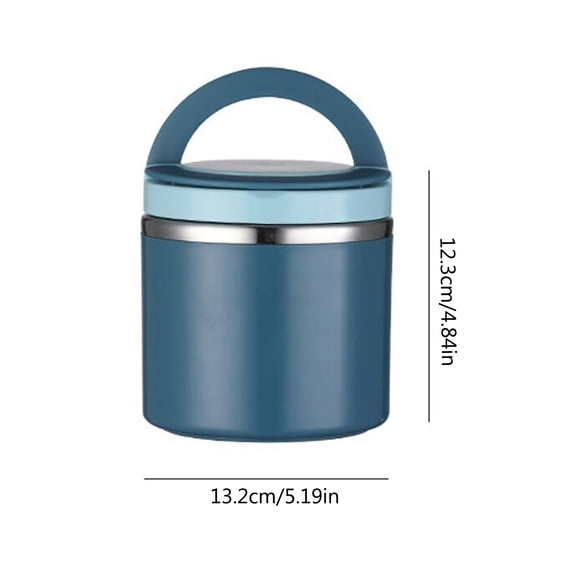 Vacuum Insulated Stainless Steel Food Jar 1000Ml Large Capacity Thermos Lunch Container Leakproof Soup Flask for Travel Camping Picnic Outdoor Dining Daily Use