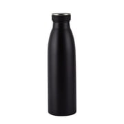 Vacuum Insulated Stainless Steel Water Bottle, Leakproof Double Wall Thermal Sports Bottle for Hot and Cold DrinksBlack,500ML / 16.9Oz