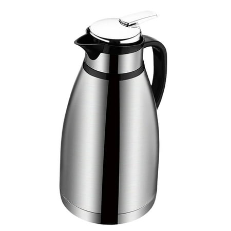 Vacuum Insulation Double Layer High Capacity Double Insulation Stainless Steel Thermal Coffee Carafe for Tea Office Conference Home 3L