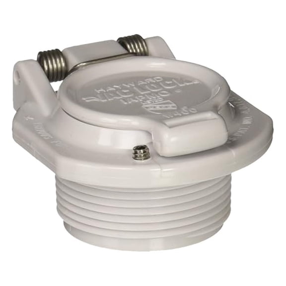 Vacuum Lock Safety Wall Fitting - White
