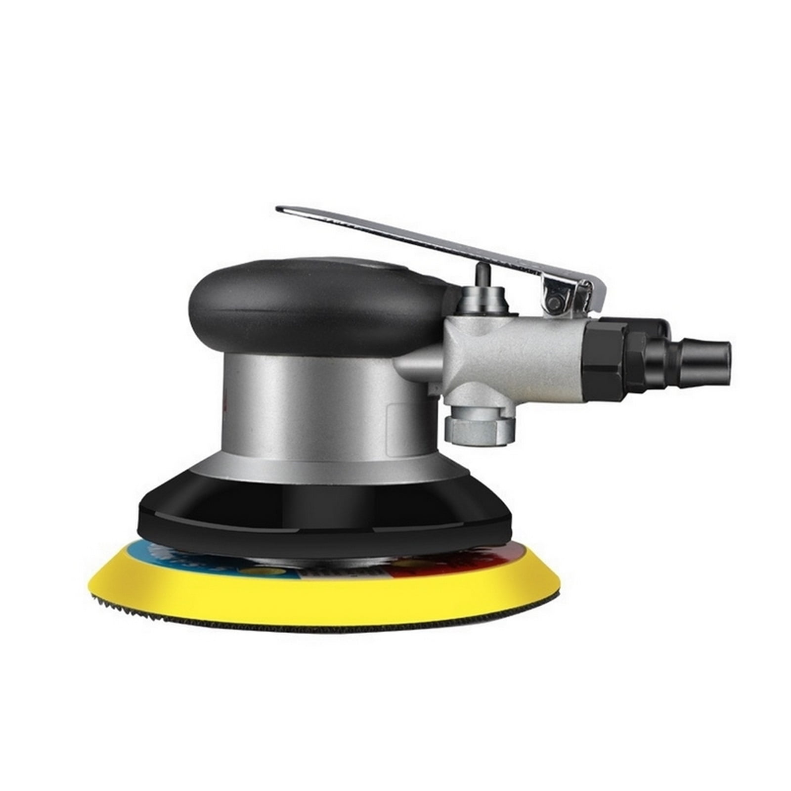 Vacuum Matte Surface Circular Pneumatic Sandpaper Random Orbital 5 Inch Air Sander Polished Grinding Machine with 10 Sandpaper ,High Dust Collection Efficiency