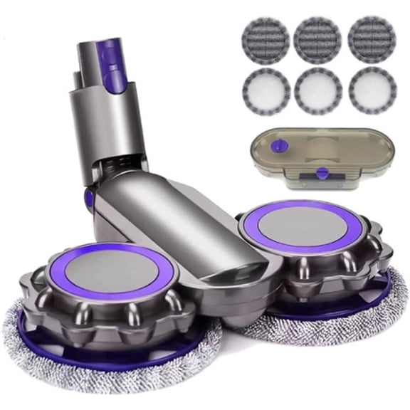 Vacuum Mop Head Set, Electric Mop Head Attachment for V7 V8 V11 V10 Vacuum Cleaner with Water Tank and Mop Pads