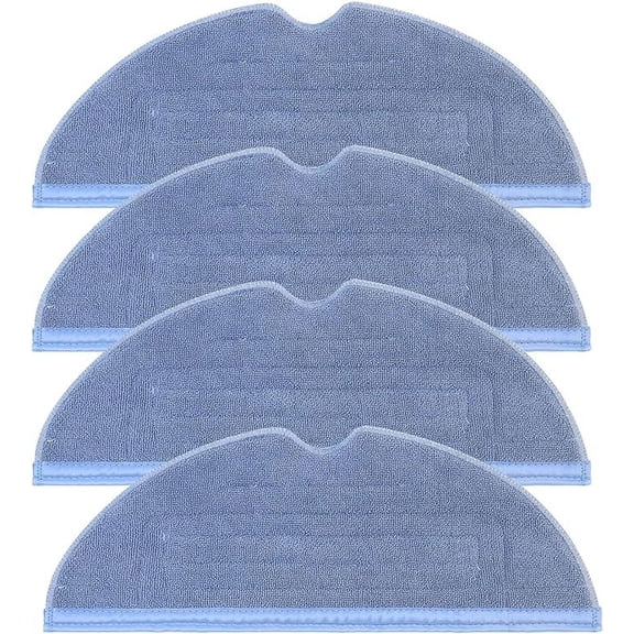 Vacuum Mop Replacement Pads for Roborock T7S T7S Plus S8/S8+/S7/S7MaxV,S7 MaxV Plus Reusable Hard Floor Cloth Expert Wet Replacement Microfiber Soft Pad (4)