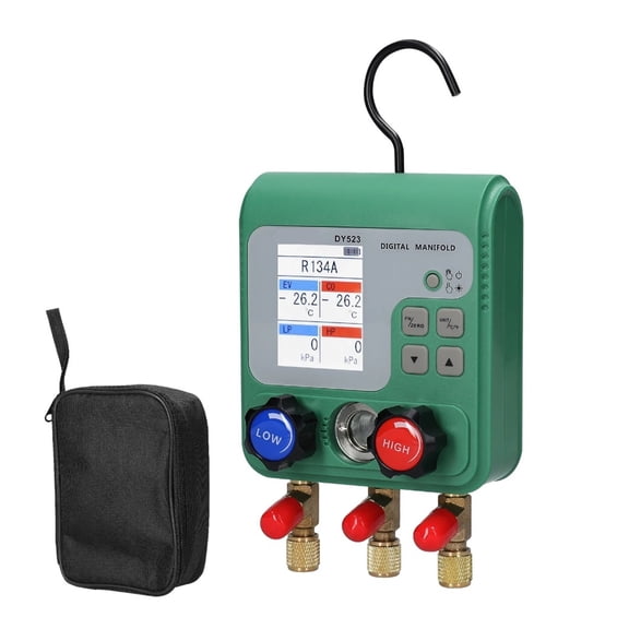 Vacuum Pressure Gauge Digital Manifold Gauge Electronic Air Conditioning Refrigerant Fluoride Meter