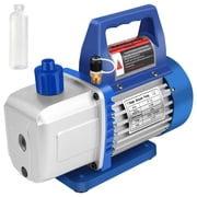 AC Vacuum Pump, 4 cfm 1/3HP Single Stage Vacuum Pump for R12 R22 R134a R410a R502, Auto AC Vacuum Pump Kit for Automotive Air Conditioner Resin Degassing & More, with Oil Bottle