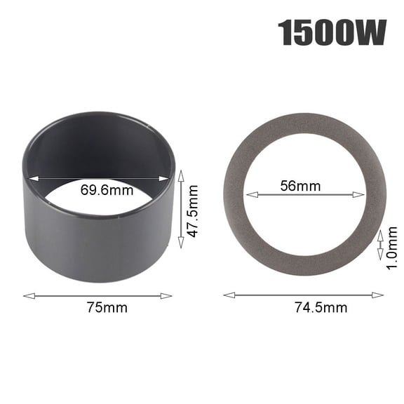 Vacuum Pump Oil-Free Mute Air Compressor Cylinder Sleeve Piston Cylinder Ring For 1500W