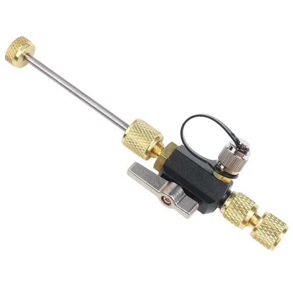 Vacuum-Rated Valve Core Removal Tool Black 1/4" X 5/16" Compatible with R410A