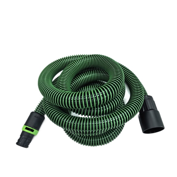 Vacuum Replacement Hose Assembly, Corrugated Dust Collection Hose with Locking Connector for Cleanup and Hookup Use