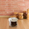 thumbnail image 1 of Vacuum Sealed Food Storage Container with One-Button Lid | Airtight Kitchen Jar for Grains, Snacks & Flour | 650ml Clear PET Plastic Canister | 1-Pack, 1 of 5