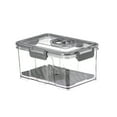 thumbnail image 1 of Vacuum Sealed Food Storage Containers with Hand Pump, Airtight Water-Draining Jars with Timer Lock for Freshness, Freezer & Fridge Safe, 2-Pack, 1 of 5