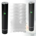 thumbnail image 1 of Vacuum Sealer, 1 Pc Handheld Vacuum Sealer for Food, Compact Vacuum Sealer Machine with 5 Reusable Vacuum Bags, Portable Cordless Vacuum Sealer Set for Travel, Fresh & Save Meal Prep Sous Vide, Black, 1 of 9
