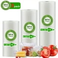 thumbnail image 1 of Vacuum Sealer Bags, 3 Rolls Vacuum Storage Bags for Food Storage Saver, Heavy Duty Food Rolls for Sealer, BPA Free, 1 of 7