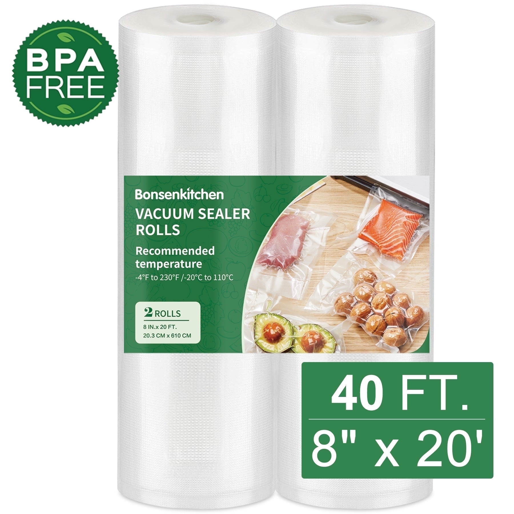 Bonsenkitchen Vacuum Sealer Bags for Food x 20 x Philippines