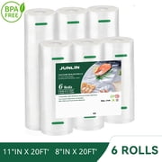 Vacuum Sealer Bags, 11 x 20,8 x 20 Combo Vacuum Sealer Rolls Bag for Storage, Food Saver Bags, 6 Rolls