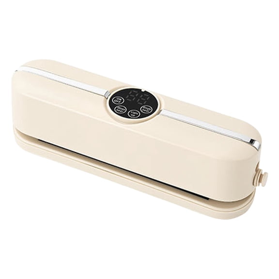 Vacuum Sealer Basdi Automatic Vacuum Sealing Machine - Portable Packaging Device for Meat, Vegetables, Snacks - Freshness Preservation Appliance - Easy Home Use, Food Preservation Machine, Beige