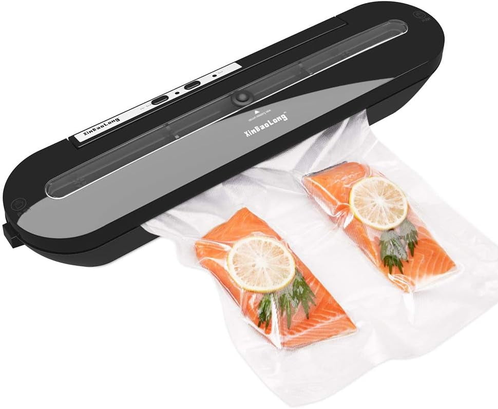 Vacuum Sealer,Delicacy Automatic Vacuum Sealing System Food Vacuum Machine for Dry and Moist Food Preservation and Sous Vide,Include 10 Sealable Bags