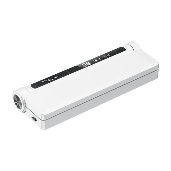 Vacuum Sealer Equipped With 20 Vacuum Sealed Bags Fully Automatic Dry And Wet Use Food Vacuum Sealer Machine One Click Intelligent Operation Digital Display Super Strong Sucti