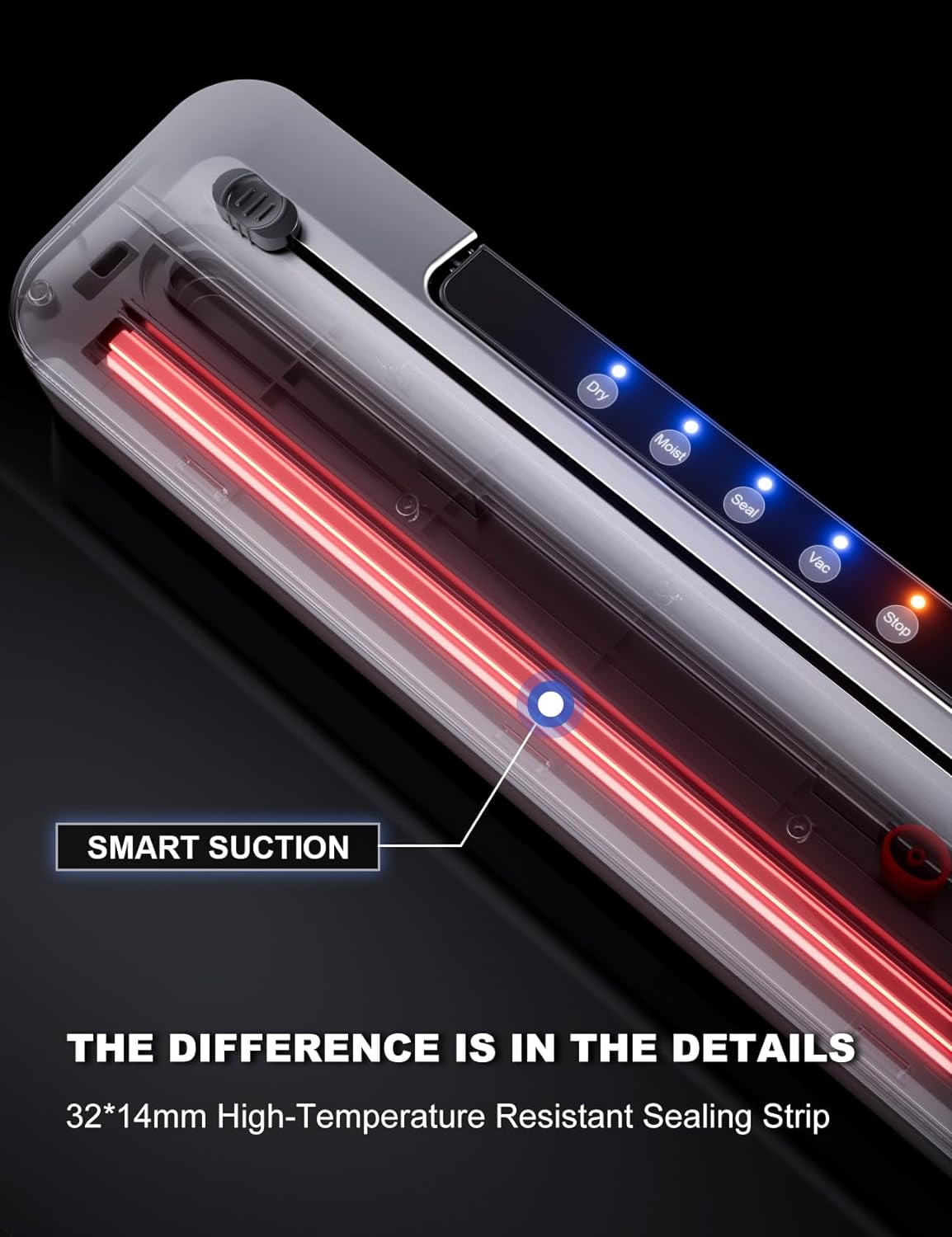 Vacuum Sealer,Fully Automatic Vacuum Air Food Sealer Machine,Outside