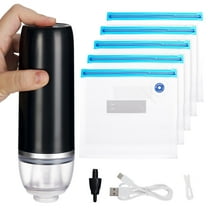 YEERSWAG Handheld Vacuum Sealer Cordless Portable Food Sealer Machine for Travel, Kitchen, Freezer,5 Reusable Bags Included